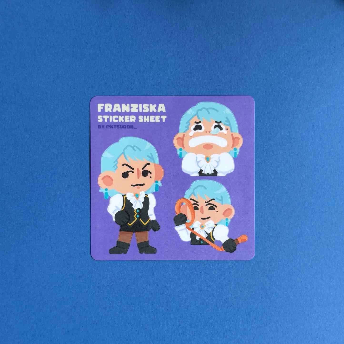 Ace Attorney Franziska Sticker Sheet