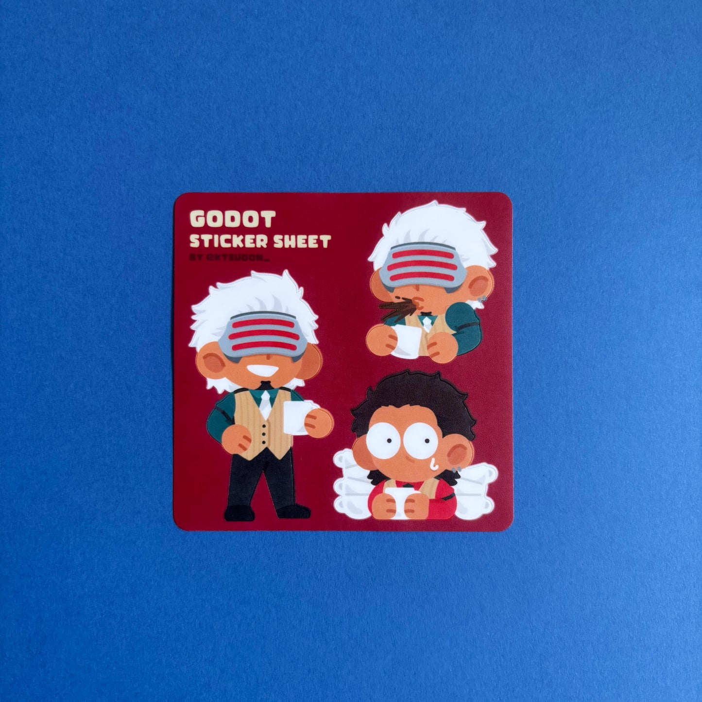 Ace Attorney Godot Sticker Sheet