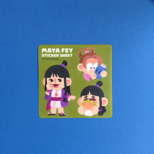 Ace Attorney Maya Fey Sticker Sheet