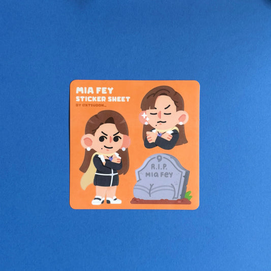 Ace Attorney Mia Fey Sticker Sheet