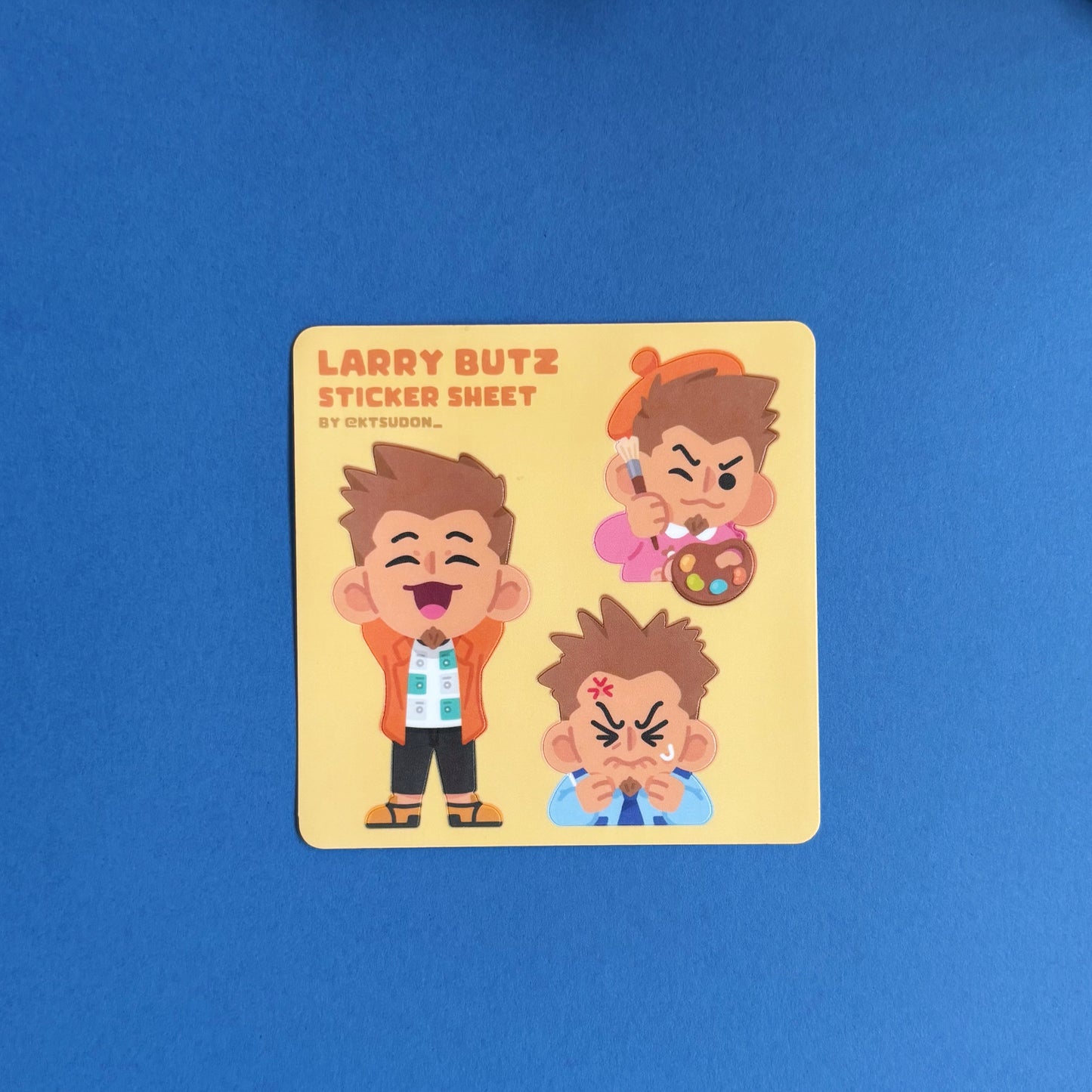 Ace Attorney Larry Butz Sticker Sheet
