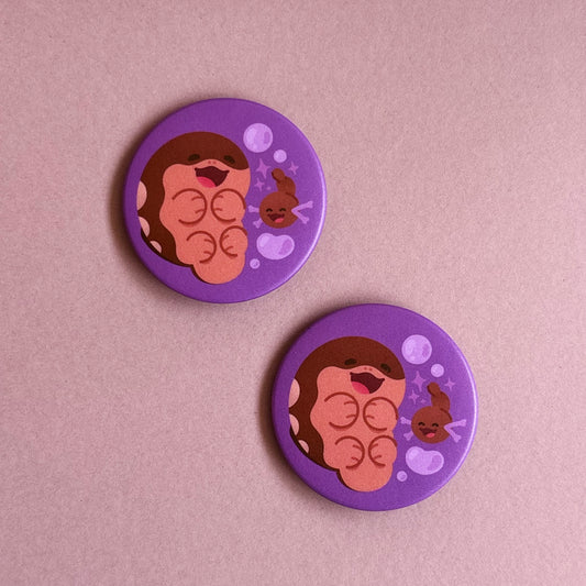 Swimming Sire Button Pins