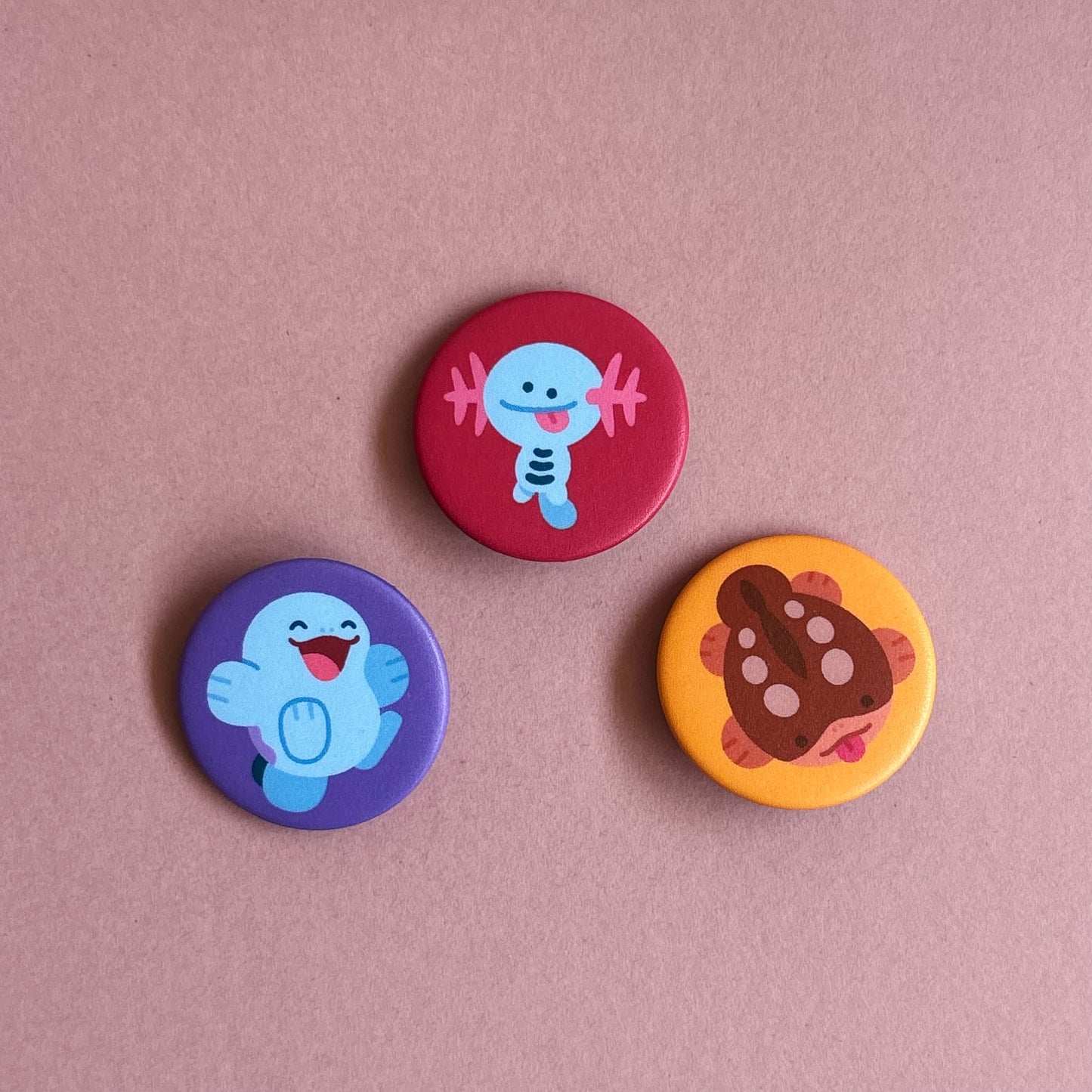 Silly Sires/Wooper Button Pins