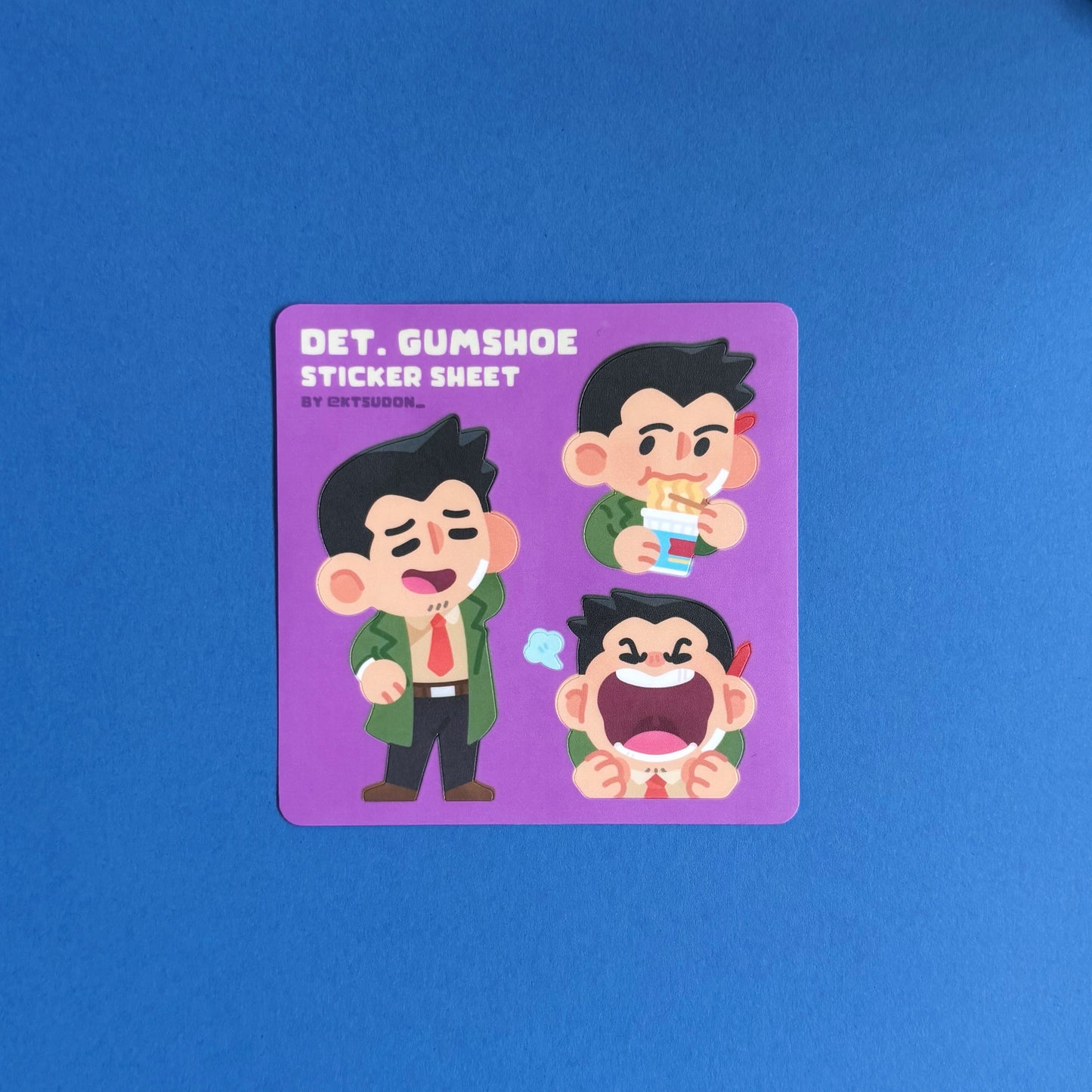 Ace Attorney Gumshoe Sticker Sheet