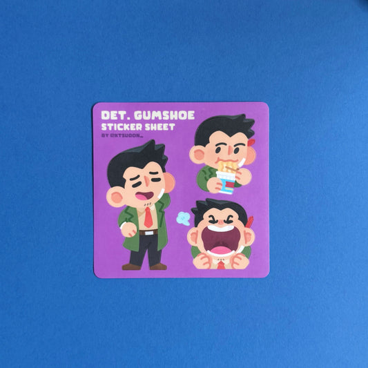 Ace Attorney Gumshoe Sticker Sheet
