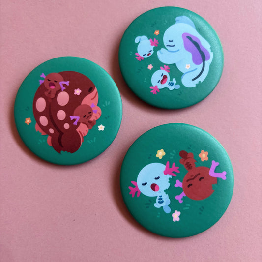Sleepy Sire Button Pins