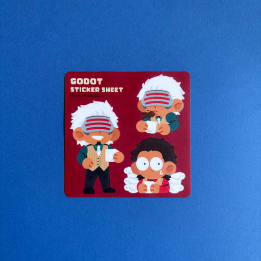 Ace Attorney Godot Sticker Sheet