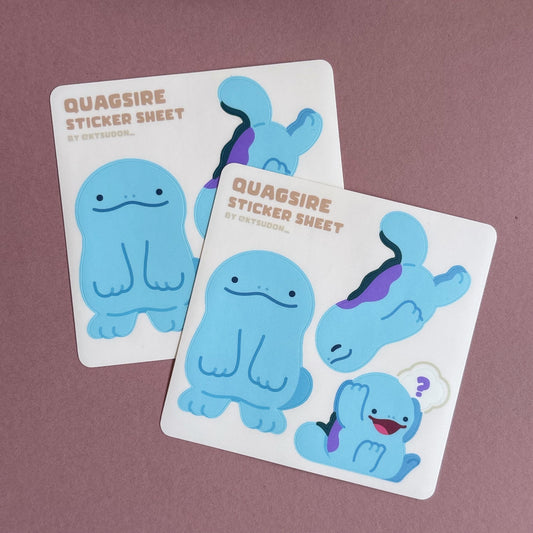 Quagsire Sticker Sheet