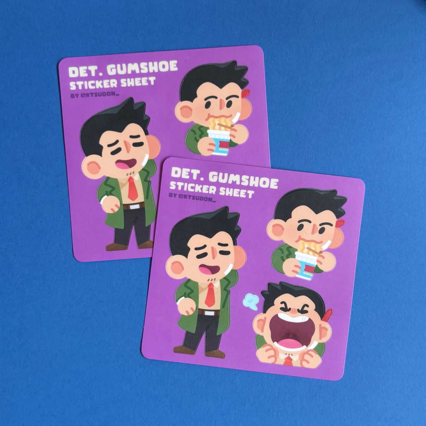 Ace Attorney Gumshoe Sticker Sheet