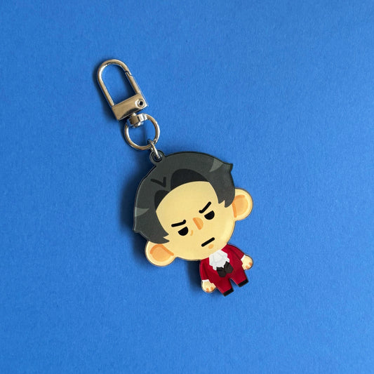 Ace Attorney Miles Edgeworth Keychain