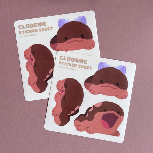 Clodsire Sticker Sheet