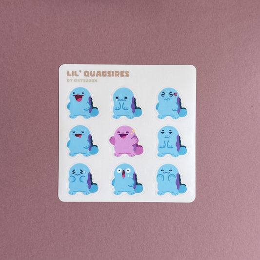 Mini Quagsire Sticker Sheet