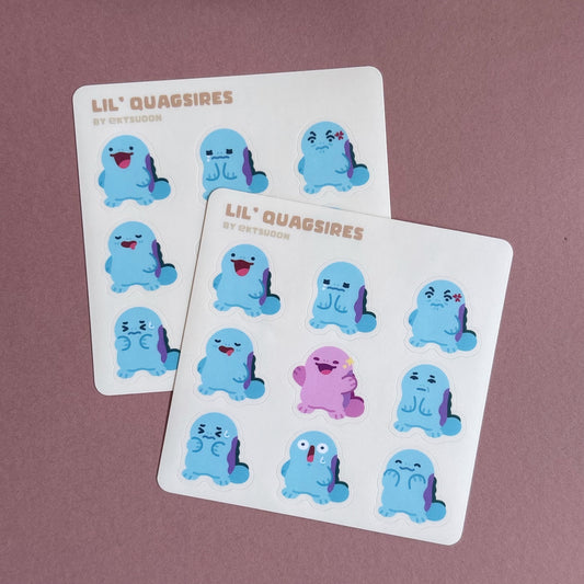 Mini Quagsire Sticker Sheet