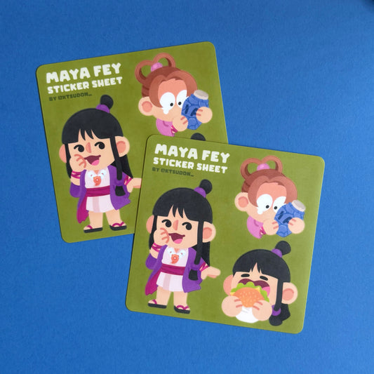 Ace Attorney Maya Fey Sticker Sheet