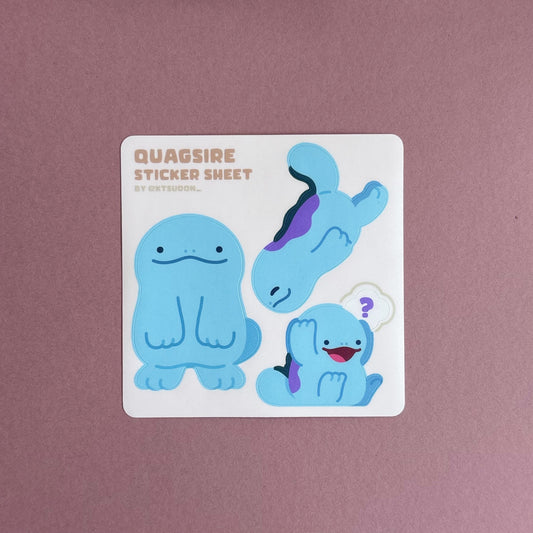 Quagsire Sticker Sheet