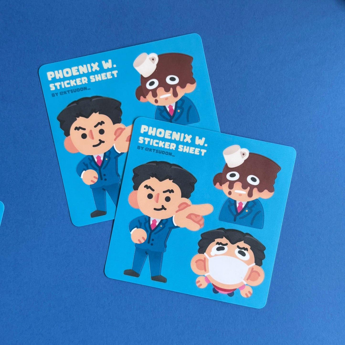 Ace Attorney Phoenix Wright Sticker Sheet