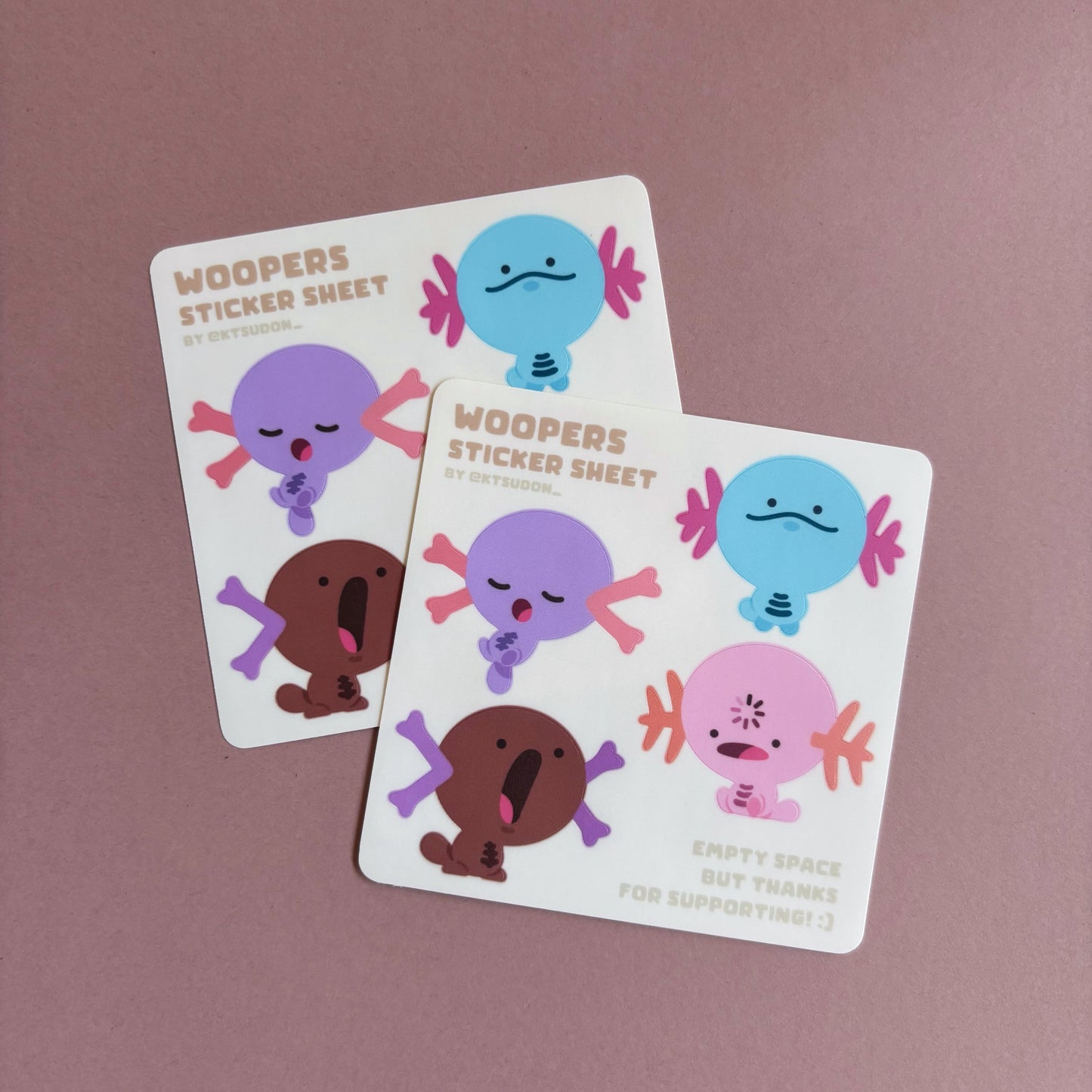 Wooper Sticker Sheet
